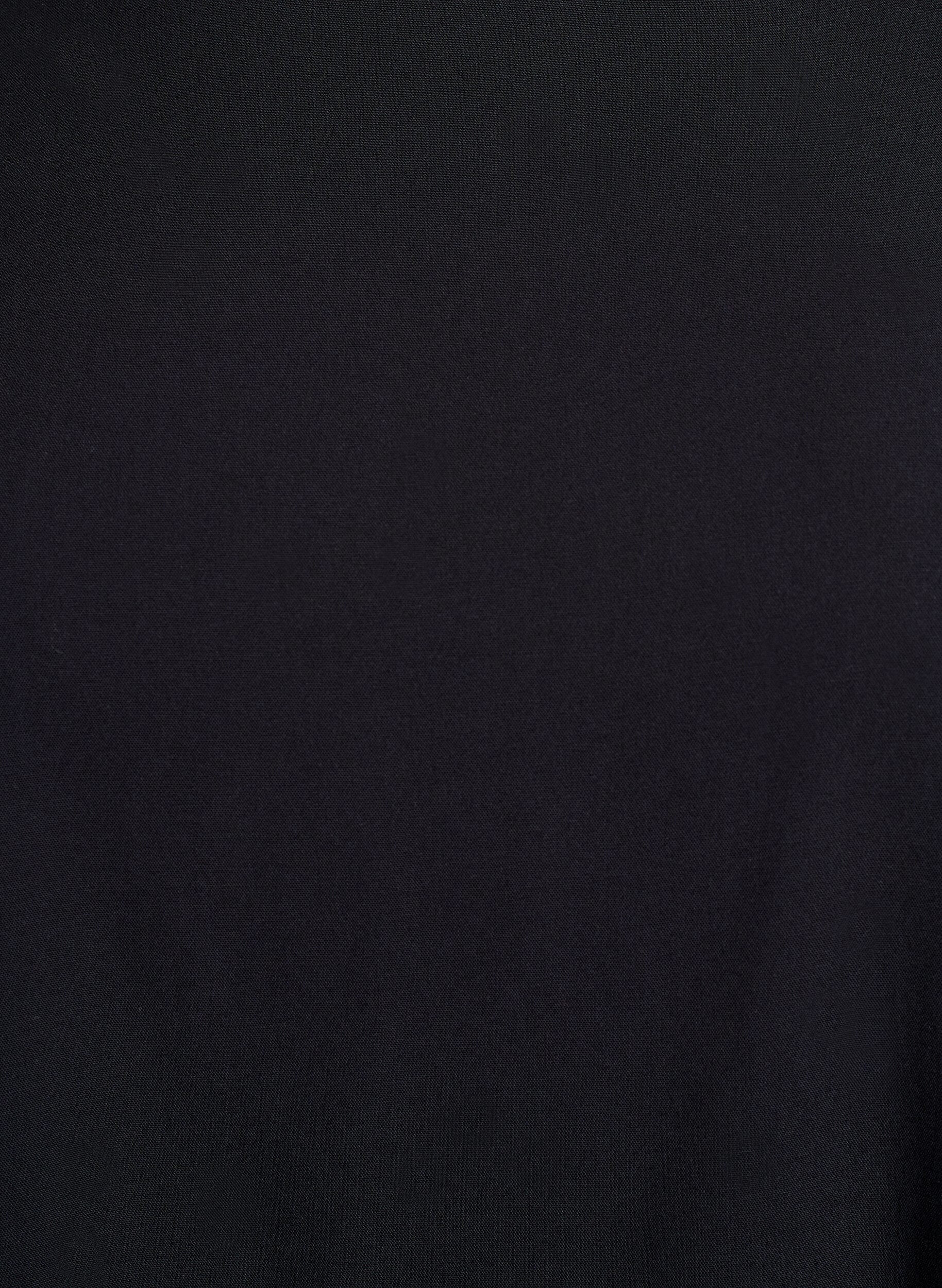 Zizzi FLASH - Kort&auml;rmad v&auml;vd blus med rund hals, Svart, Packshot image number 2