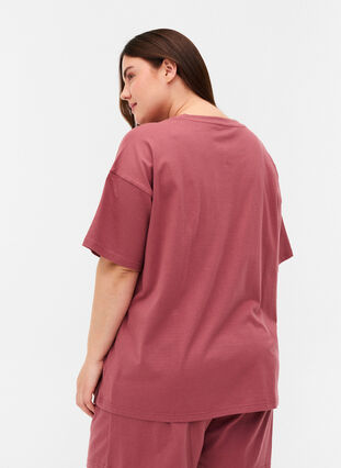 Kortärmad t-shirt i bomull, Deco Rose, Model image number 1