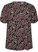 Blus med l&aring;nga &auml;rmar och paisleym&ouml;nster, M&ouml;rk Bordeaux, Packshot image number 0