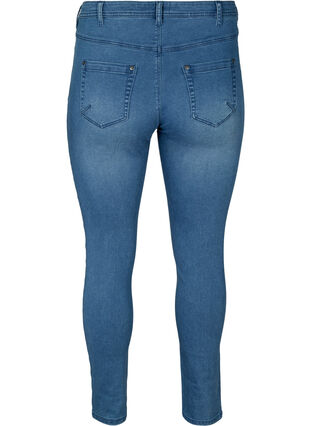 Slim fit Emily Jeans med normal midja, Blue denim, Packshot image number 1