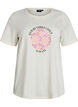 T-shirt med tryck, Vanilla, Packshot image number 0