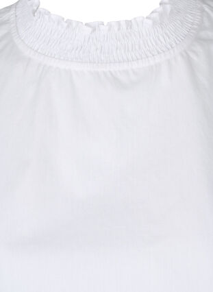 Skjortkrage med smock, Bright White, Packshot image number 2