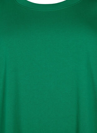 Sweatshirtklänning med korta ärmar och slits, Jolly Green, Packshot image number 2