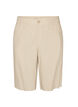 Bermudashorts med h&ouml;g midja i linne och viskos, Beige, Packshot image number 0