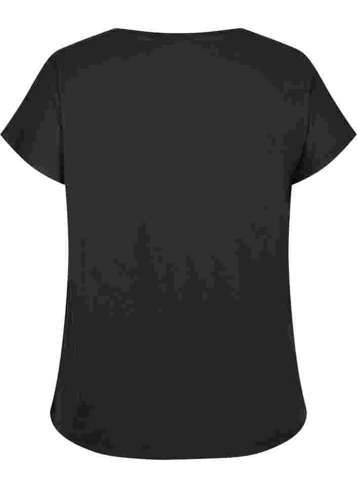 Kortärmad t-shirt för träning, Black, Packshot image number 1