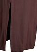 Ärmlös ribbad klänning i viskos, Brun, Packshot image number 3