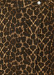 A-linjeformad jeanskjol med leopardm&ouml;nster, Brun, Packshot image number 2
