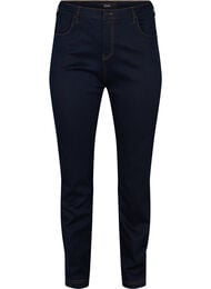 Slim fit Emily jeans med normalh&ouml;g midja, Bl&aring;