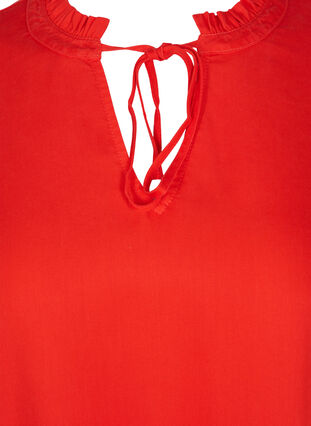 Klänning med 3/4 ärmar, Fiery Red, Packshot image number 2