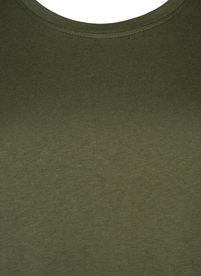 FLASH - T-shirt med rund halsringning, Olivie Night, Packshot image number 2