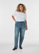 Kiana l&auml;tt slitna jeans med rak passform, Bl&aring;, Model image number 0