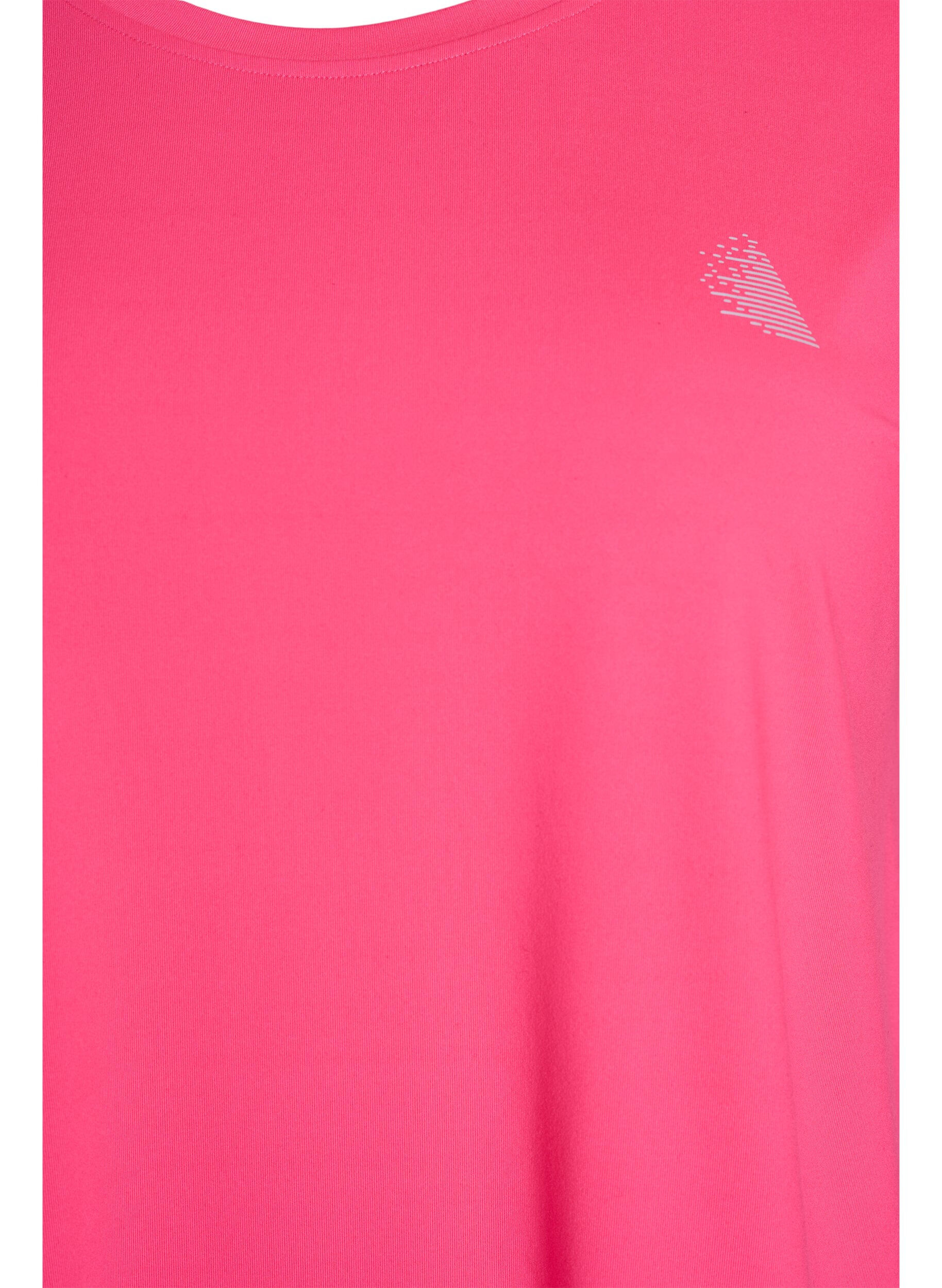 ZizziEnf&auml;rgad tr&auml;nings-T-shirt, Rosa, Packshot image number 2