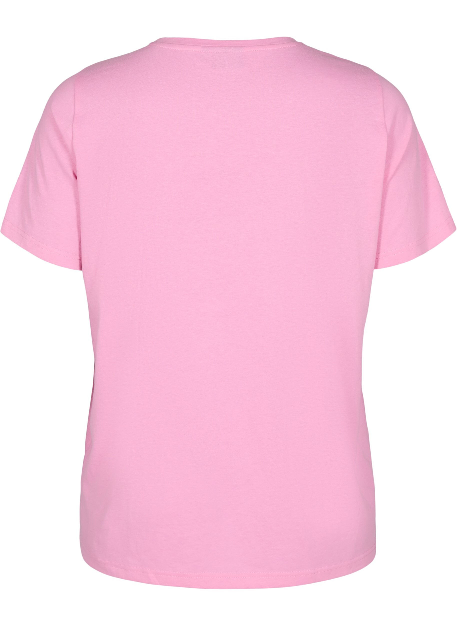 Zizzi FLASH - T-shirt med tryck, Rosa, Packshot image number 1