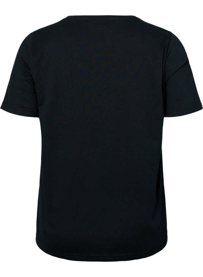 FLASH - 2-pack t-shirt med motiv, Black/Port Royale , Packshot image number 2