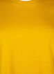 Enkel t-shirt i bomull med rund halsringning, Gul, Packshot image number 2