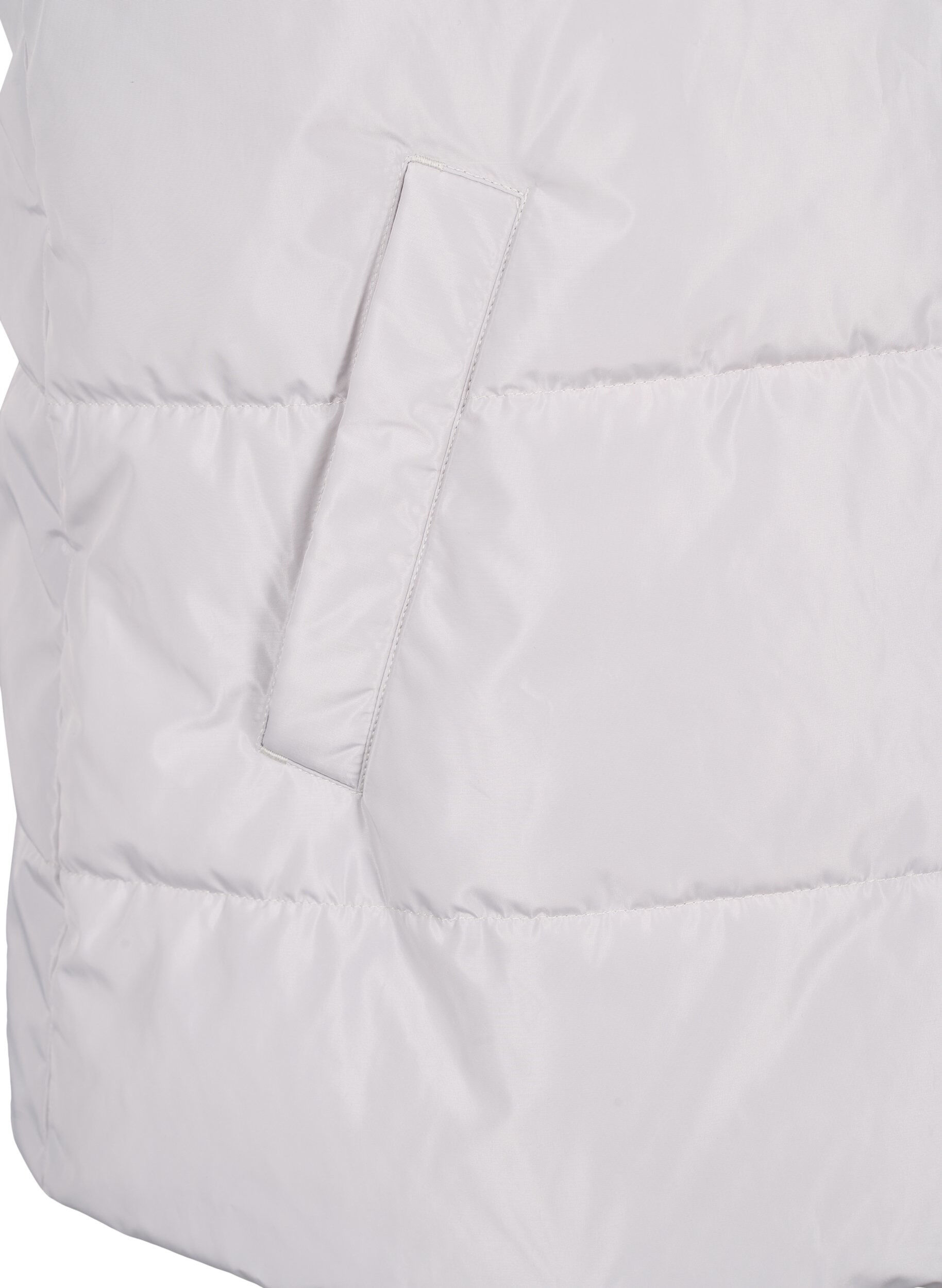 Zizzi Sportig v&auml;st med h&ouml;g krage och fickor, Pearl Blue, Packshot image number 3