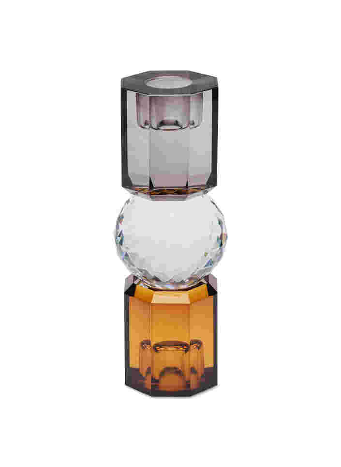Ljusstake i kristallglas, Brown/Smoke Comb, Packshot image number 0