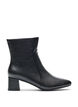 Wide fit - Ankelboots med blockklack, Svart, Packshot image number 0