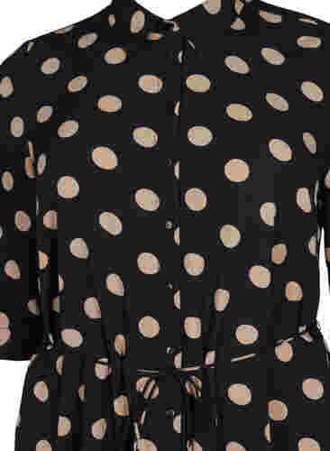FLASH - Skjortklänning med prickar, Black Brown Dot, Packshot image number 2