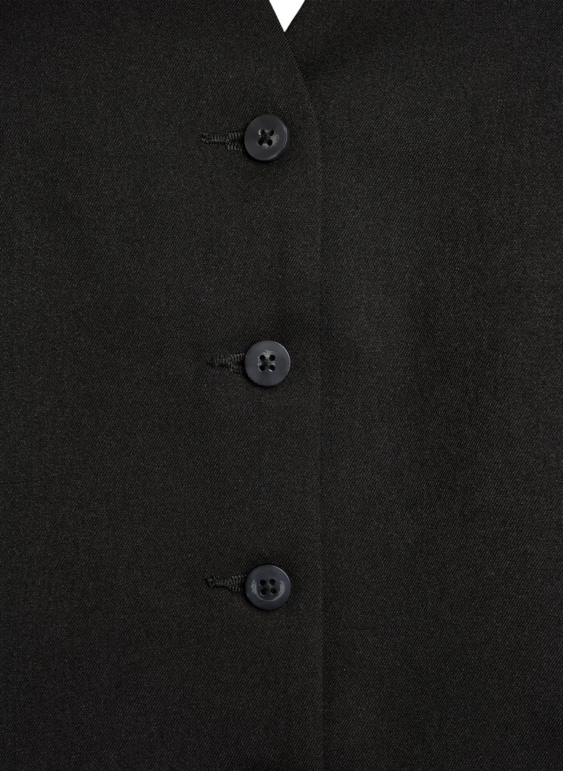 Zizzi V&auml;st med kn&auml;ppning, Svart, Packshot image number 2