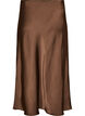 Midikjol i satin, Brun, Packshot image number 1