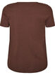Enf&auml;rgad t-shirt i bomull, Brun, Packshot image number 1