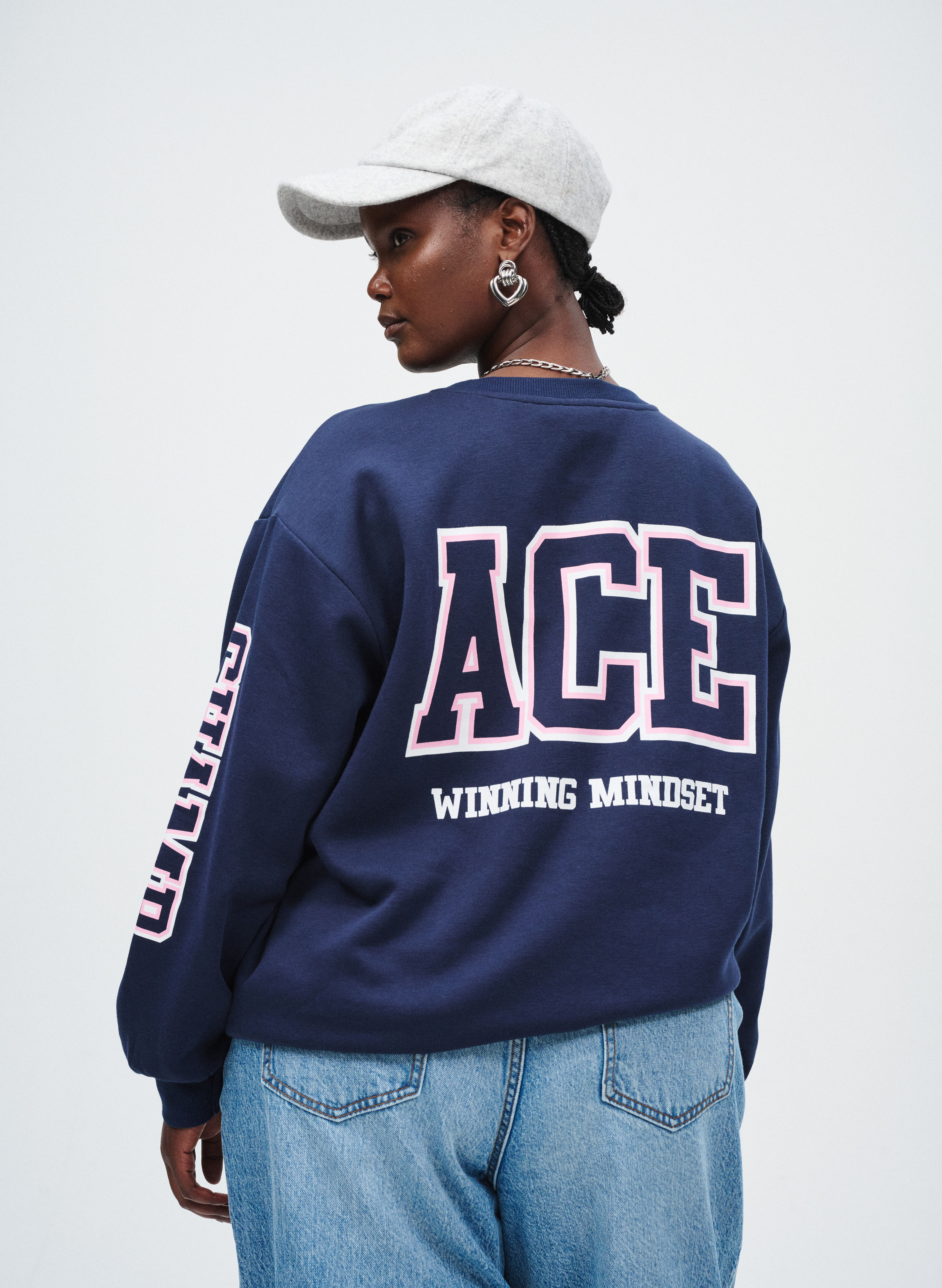 Zizzi Sweatshirt, , Model