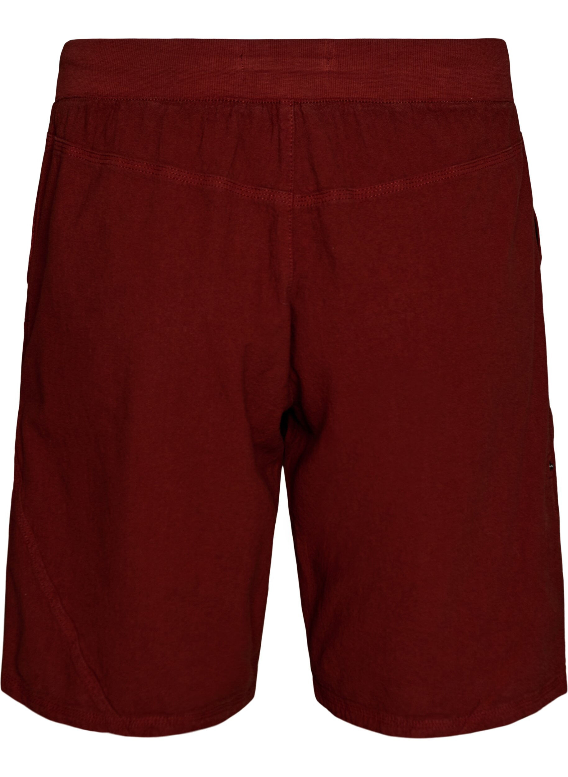 Zizzi L&ouml;sa shorts i bomull med fickor, R&ouml;d, Packshot image number 1
