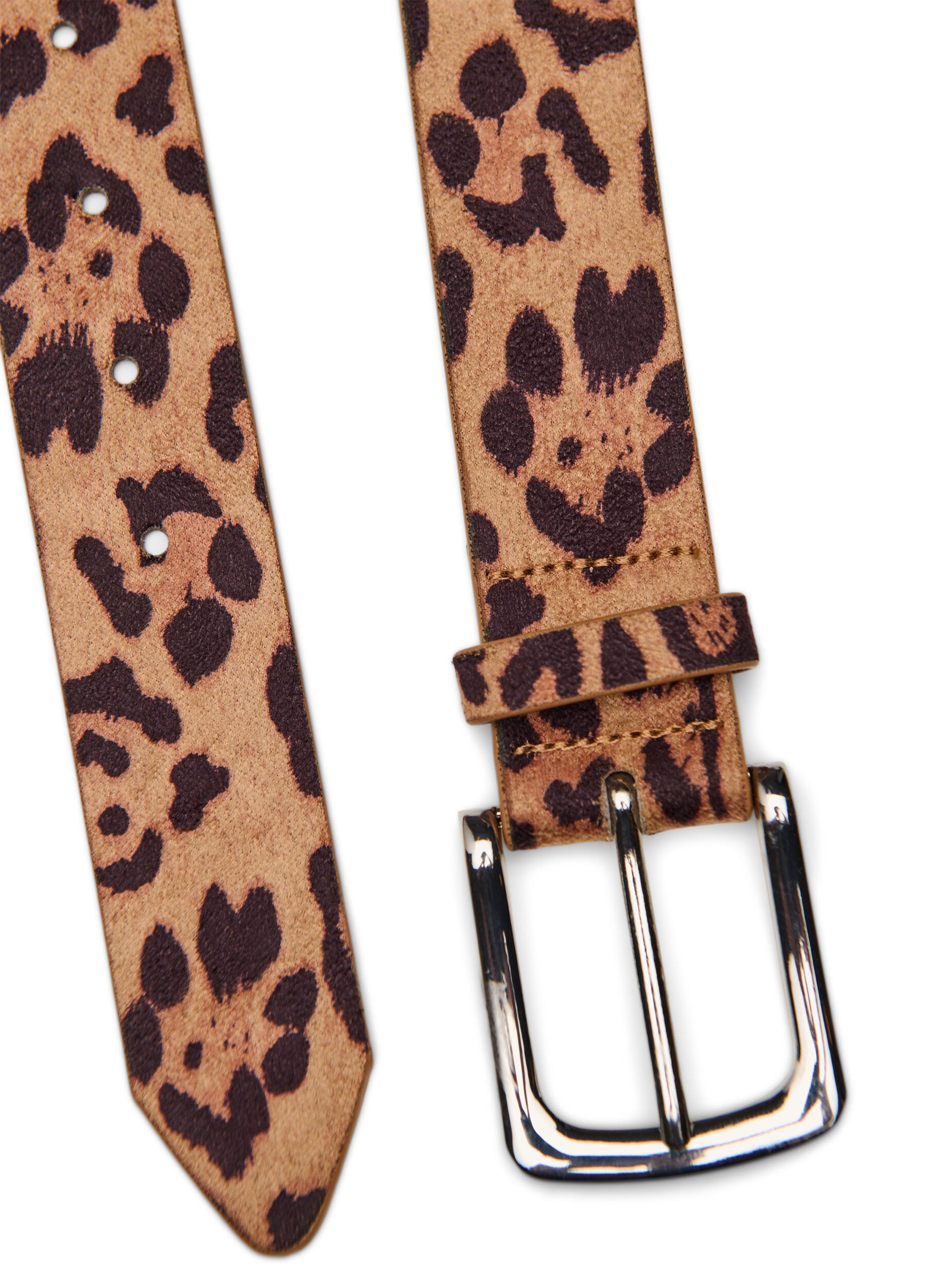 Zizzi Sk&auml;rp med leopardm&ouml;nster, Brun, Packshot image number 2