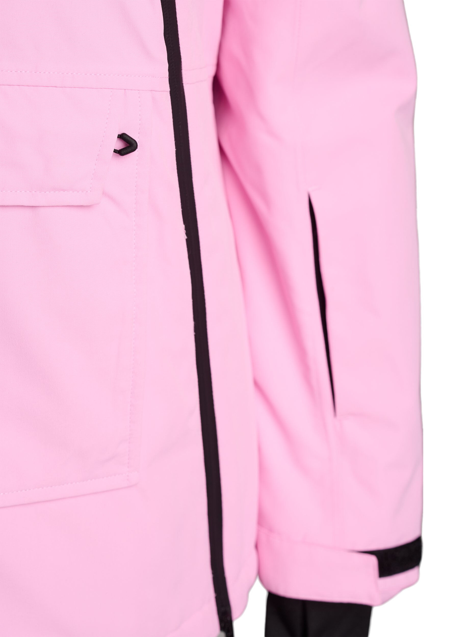 ZizziFunktionell skidjacka med huva, Rosa, Packshot image number 3