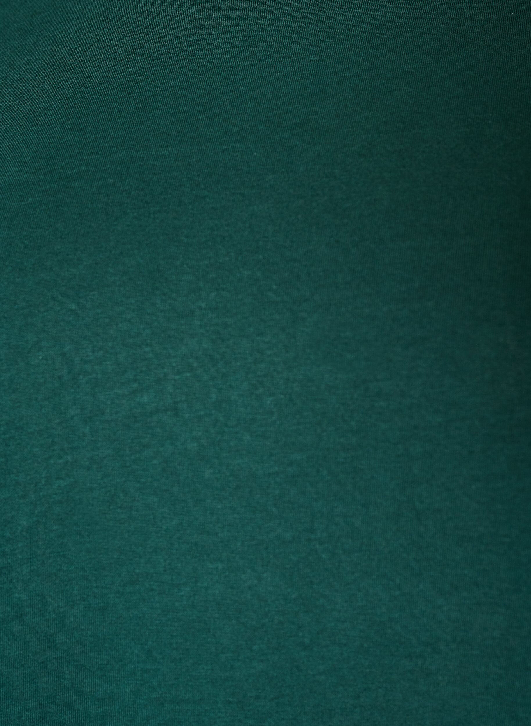 ZizziT-shirt med asymmetrisk spetskant, Gr&ouml;n, Packshot image number 2