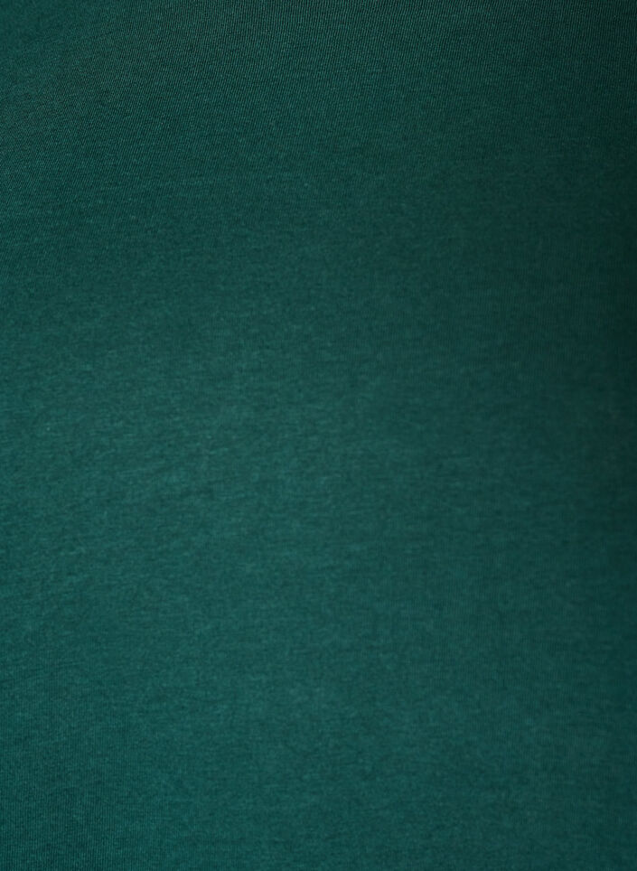 T-shirt med asymmetrisk spetskant, Gr&ouml;n, Packshot image number 2