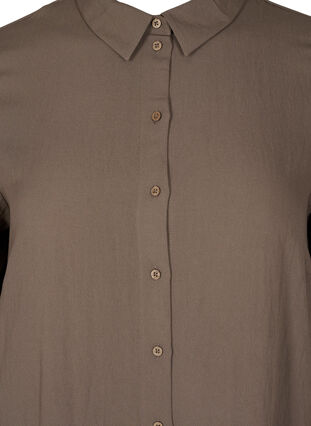 Lång skjortklänning i viskos, Falcon, Packshot image number 2