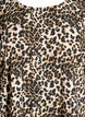 Kortärmad blus med leopardmönster, Leopard AOP, Packshot image number 2
