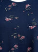 Blommig blus med l&aring;nga &auml;rmar, Bl&aring;, Packshot image number 2