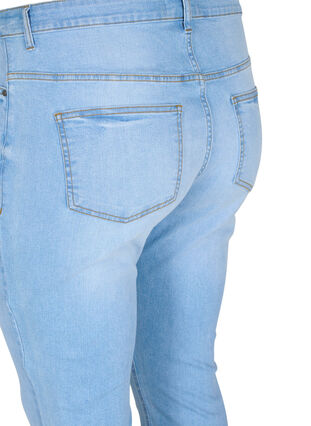 Amy jeans med hög midja och super slim passform, Light blue, Packshot image number 3
