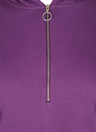 Sweatshirtklänning med huva och dragkedja, Majesty, Packshot image number 2