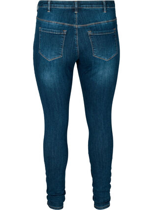 Superslim Amy Jeans med hög midja, Dark Blue, Packshot image number 1