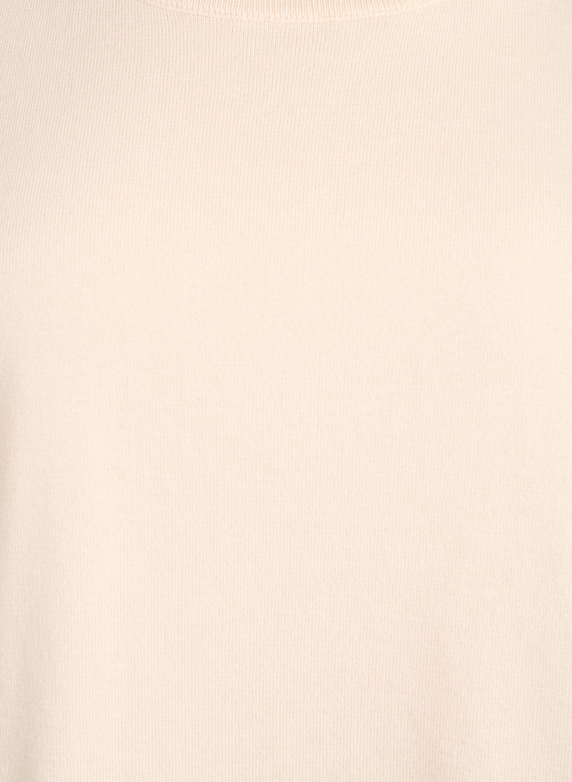 ZizziFinstickad blus med korta &auml;rmar, Beige, Packshot image number 2