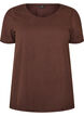 Enf&auml;rgad t-shirt i bomull, Brun, Packshot image number 0