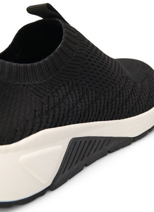 Slip-on sneaker med bred passform, Black, Packshot image number 4