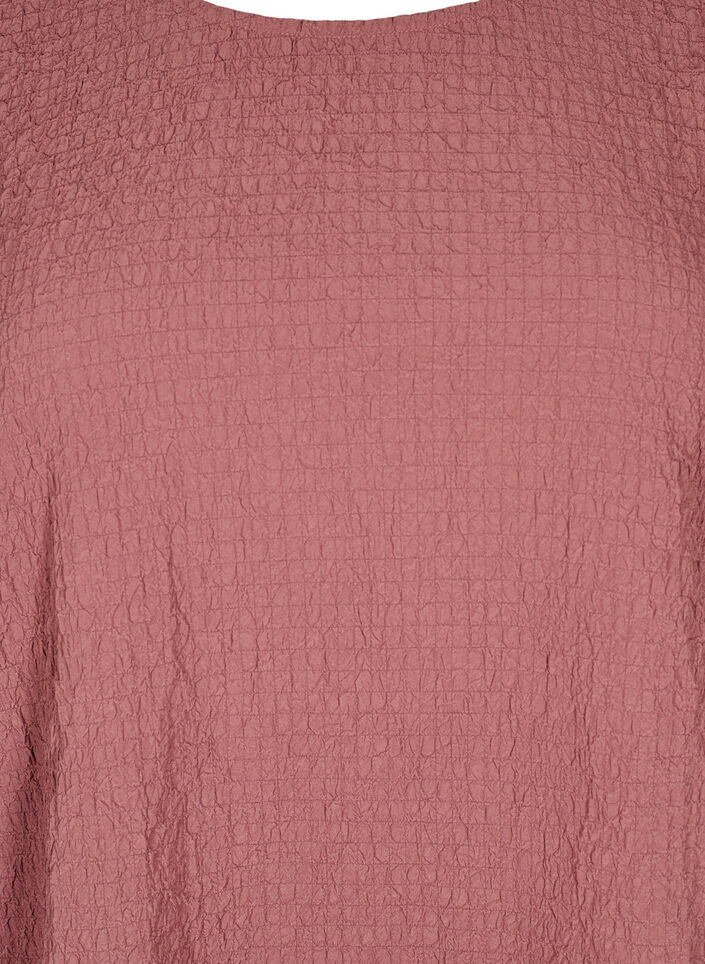 FLASH - Långärmad blus med rund hals, Rose Brown, Packshot image number 2