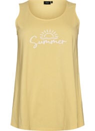 Bomullstopp med a-linjeform, Gul