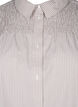 Randig skjorta med smock, Silver Mink Wh. St., Packshot image number 2