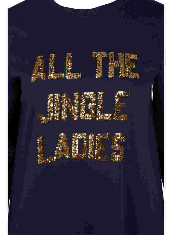 Sweatshirtklänning med julmotiv, Night Sky Jingle, Packshot image number 2