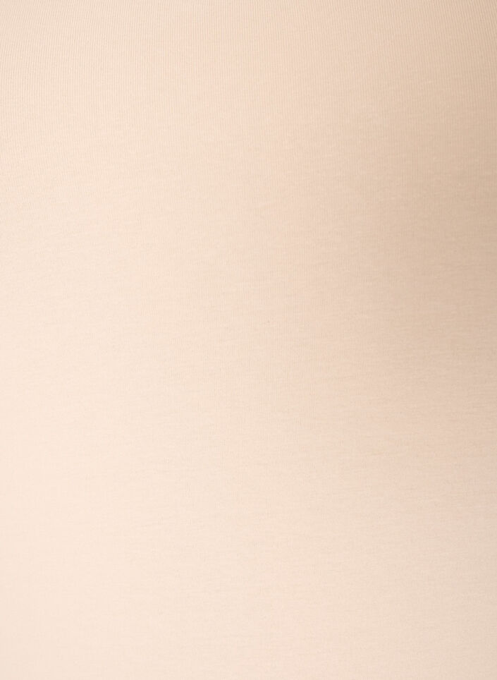 Solid f&auml;rg bas topp i bomull, Beige, Packshot image number 2