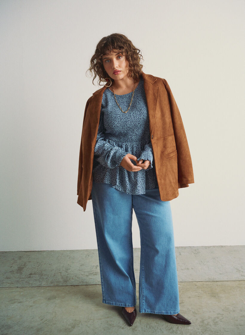 Kavaj i fuskmocka, Brun, Image