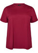 Enkel t-shirt i bomull med rund halsringning, R&ouml;d, Packshot image number 0