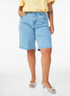 L&ouml;sa jeansshorts med h&ouml;g midja, Bl&aring;, Model image number 3