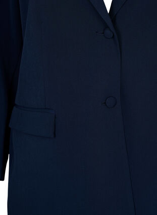 Klassisk blazer med knapp, Navy Blazer, Packshot image number 2
